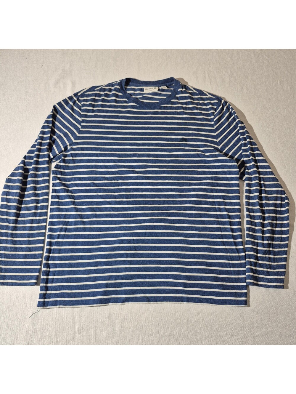Lacoste blue striped XL XLarge Long sleeve shirt regular fit